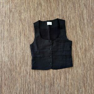 DISSH Black Women's Button-Up Vest